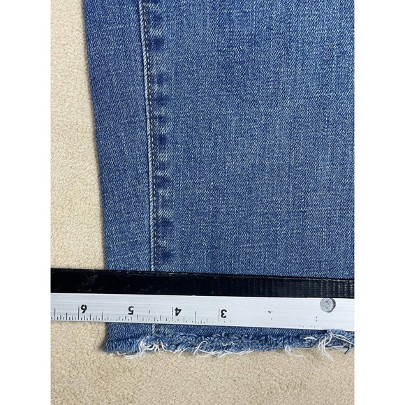 Gap 1960 Womens‎ 26 Skinny Jeans Stretch Mid Rise Distressed Athletic Fit Blue - Picture 6 of 10
